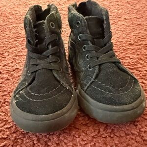 Vans Kids Black High-Top Sneakers